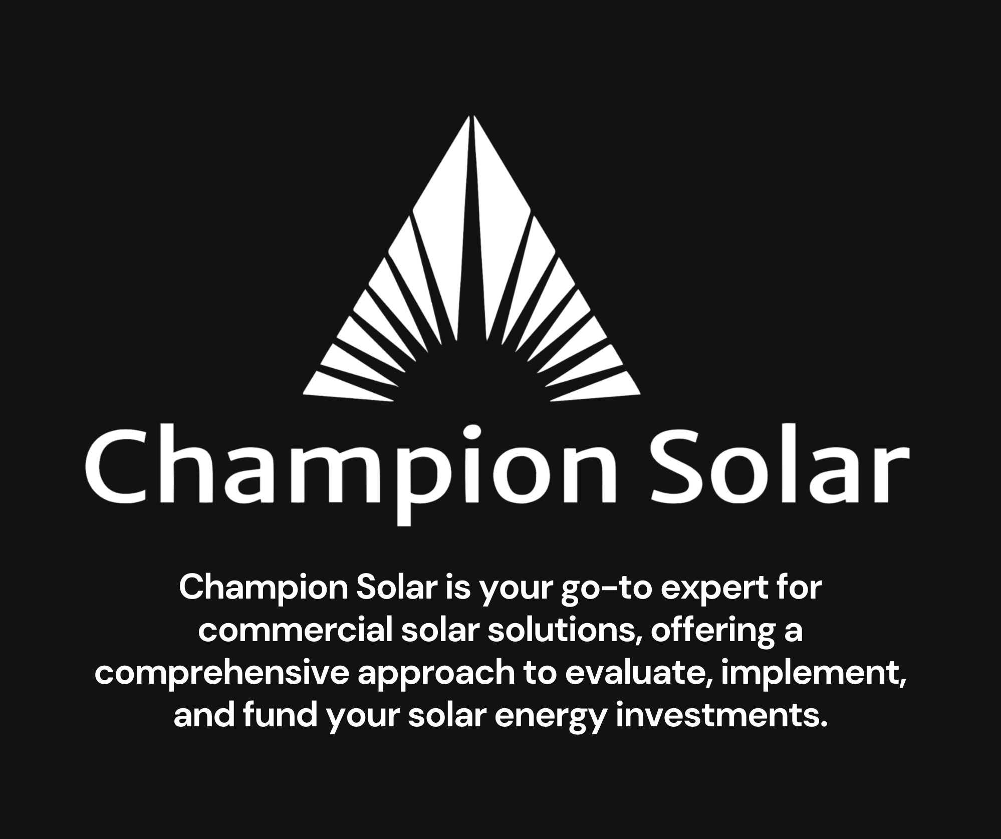 Commercial Solar Solutions - Champion Solar